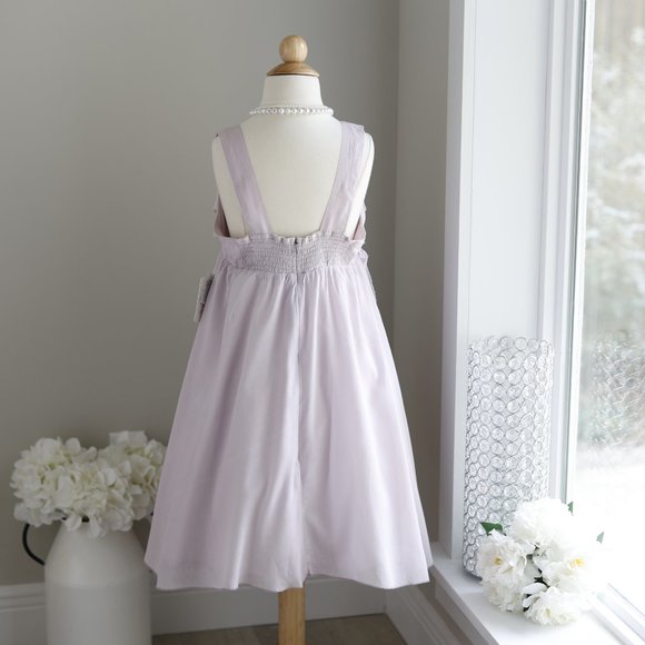 Girls Lavender Dress Designer La Piccola Danza Gauze Size 8 Spring NWT LOVELY - Picture 4 of 6